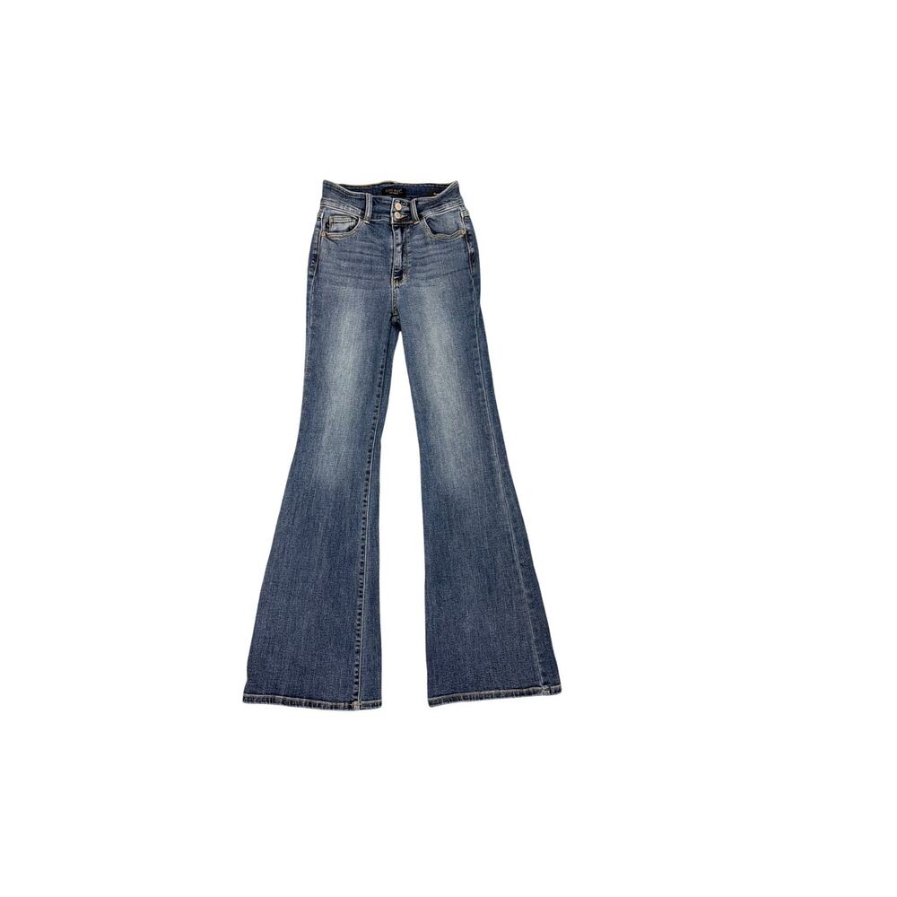 Judy Blue High Waist Two Button 90s Inspo Capsule Flare Jeans Size 1 / 25